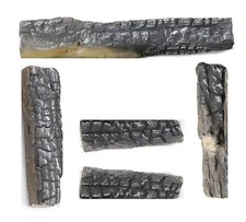 Tronchi in ceramica per camino